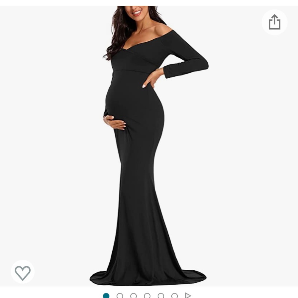 Maternity dress long/black